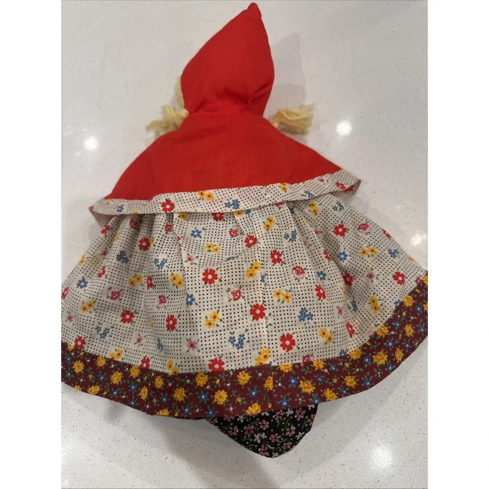 Vintage 1970s 3 In 1 Topsy Turvy Doll Little Red Riding Hood Grandma Wolf